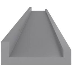 Berkfield Home Decorative Wall Shelves 4 pcs Grey 100x9x3 cm - Size: 100 x 9 x 3 cm - thumbnail 7