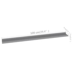 Berkfield Home Decorative Wall Shelves 4 pcs Grey 100x9x3 cm - Size: 100 x 9 x 3 cm - thumbnail 9