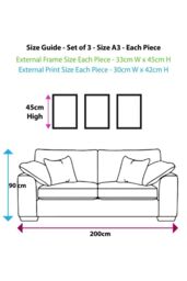 Teal, Mint Green and Grey Abstract Mid Century Geometric Framed Wall Art - Small - thumbnail 3