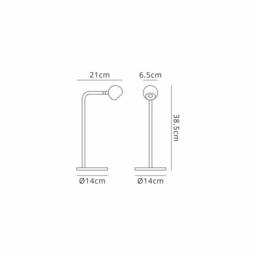 Netlighting Eyes 38.5cm Table Lamp 6W LED 3000K 390lm Sand Black 3yrs Warranty - thumbnail 5