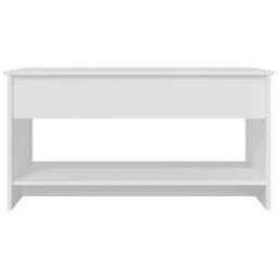 Berkfield Home Modern 809647 Coffee Table White 102x50x52, 5 cm Engineered Wood - thumbnail 5