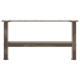 Berkfield Home Coffee Table Legs Natural Steel 2 pcs 60x(30-31) cm Steel in Grey - thumbnail 4