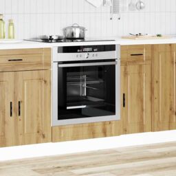 Berkfield Home Oven Cabinet¬†Porto Artisan Oak Engineered Wood in Brown - thumbnail 3