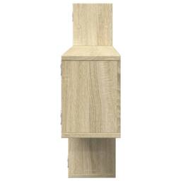 Berkfield Home Wall Shelf Sonoma Oak 167.5x18x68 cm Engineered Wood in Light Oak - thumbnail 5