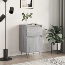 Berkfield Home Sideboard Grey Sonoma 40x35x70 cm Engineered Wood - Size: 40 x 35 x 70 cm - thumbnail 1