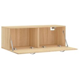 Berkfield Home Wall Cabinet Sonoma Oak 100x36.5x35 cm Engineered Wood in Brown - thumbnail 6