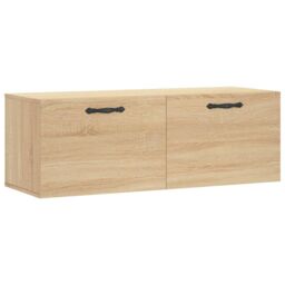 Berkfield Home Wall Cabinet Sonoma Oak 100x36.5x35 cm Engineered Wood in Brown - thumbnail 2