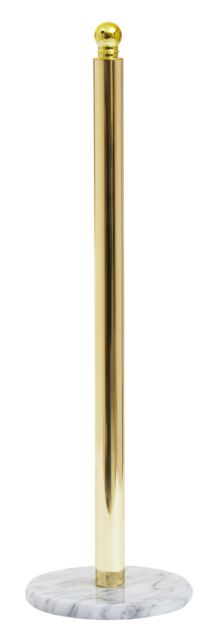 Orsina Stable Light Gold Large Toilet Roll Holder With Marble Base, Design Toilet Holder, Sturdy Roll Holder - image 1