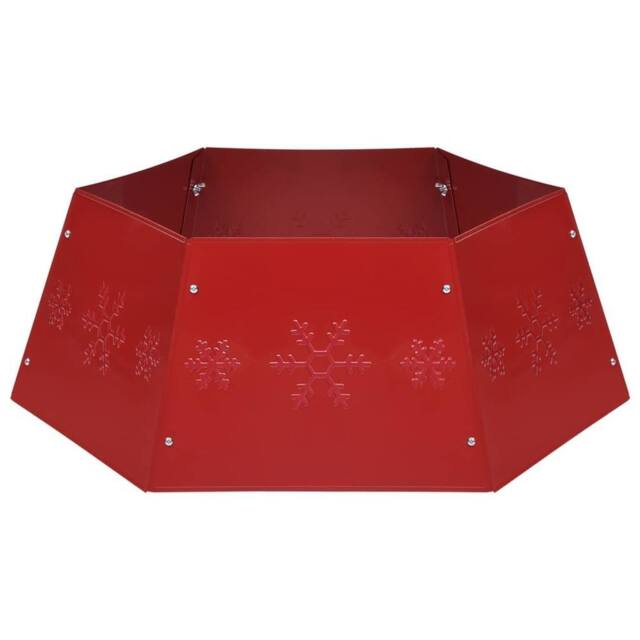 Berkfield Home Christmas Tree Skirt Red √ò68x25 cm - Size: 68x25 cm - image 1