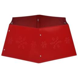 Berkfield Home Christmas Tree Skirt Red √ò68x25 cm - Size: 68x25 cm - thumbnail 5