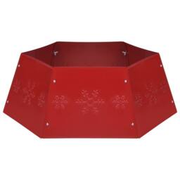 Berkfield Home Christmas Tree Skirt Red √ò68x25 cm - Size: 68x25 cm - thumbnail 1