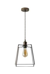 ValueLights Susie Glass Lantern Lamp Shade Drop Ceiling Pendant Light with Bulb in Bronze - thumbnail 6