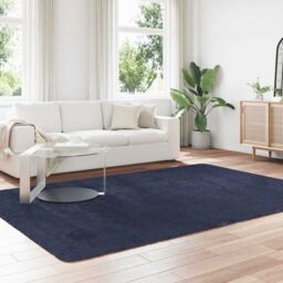 Berkfield Home Shaggy Rug High Pile NAVARRA Navy 200x290 cm Polyester in Blue - Size: Medium - thumbnail 3