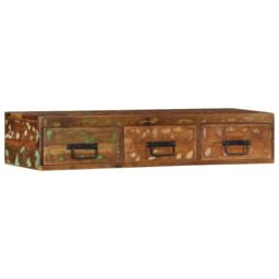 Berkfield Home Wall-mounted TV Cabinet 100x30x19 cm Solid Wood Reclaimed - Size: 100 x 30 x 19 cm - thumbnail 3