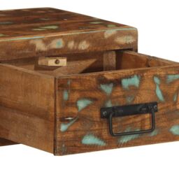 Berkfield Home Wall-mounted TV Cabinet 100x30x19 cm Solid Wood Reclaimed - Size: 100 x 30 x 19 cm - thumbnail 9