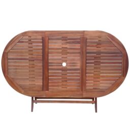 Berkfield Home 9 Piece Outdoor Dining Set with Cushions Solid Acacia Wood in Brown - thumbnail 4