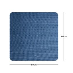 Nicoman Reversible Dual-Colour PVC Anti Slip Shower Mat Bath Mat - Square 60x60cm in Blue - Size: 60x60 cm - thumbnail 4