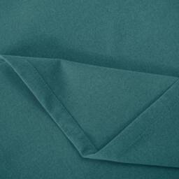 Happy Homewares Modern Textured Linen Fabric Blackout Eyelet Curtains - 2 Panel in Teal - Size: 120 cm width x 160 cm drop - thumbnail 3