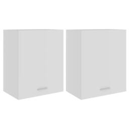 Berkfield Home Hanging Cabinets 2 pcs White 50x31x60 cm Engineered Wood - Size: 50 x 31 x 60 cm - thumbnail 2