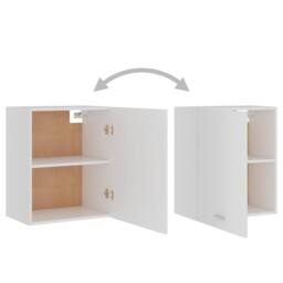 Berkfield Home Hanging Cabinets 2 pcs White 50x31x60 cm Engineered Wood - Size: 50 x 31 x 60 cm - thumbnail 6