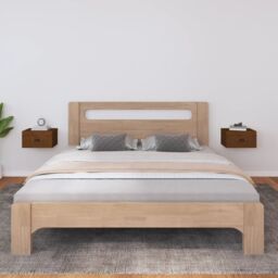 Berkfield Home Wall-mounted Bedside Cabinets 2 pcs Honey Brown 40x29.5x22 cm - thumbnail 1