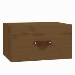 Berkfield Home Wall-mounted Bedside Cabinets 2 pcs Honey Brown 40x29.5x22 cm - thumbnail 5
