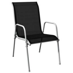 Berkfield Home Decorative 5 Piece Outdoor Dining Set Steel Black in Grey - thumbnail 6
