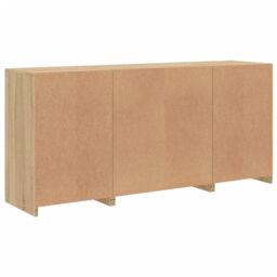 Berkfield Home Sideboard with LED Lights Sonoma Oak 142.5x37x67 cm in Brown - thumbnail 8