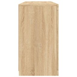 Berkfield Home Sideboard with LED Lights Sonoma Oak 142.5x37x67 cm in Brown - thumbnail 7