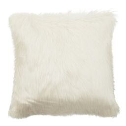 Orsina Bosie Lamina Cream Square Fur Cushion