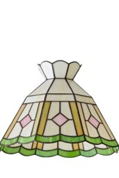 ValueLights Beatrix Tiffany Glass Easy Fit Ceiling Light Lamp Shade with Bulb - thumbnail 6