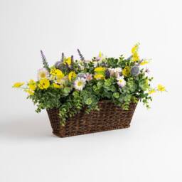 Scottish Everlastings Ltd 50cm Mixed Floral Outdoor Planter - thumbnail 3