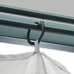 Berkfield Home Gazebo with Curtain 300x300 cm Cream Aluminium in Beige - thumbnail 6