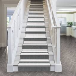 runrug Stair Runner Carpet - Reversible & Durable, 2mm - 'Long Island' in Grey - Size: 60 cm x 720 cm - thumbnail 4