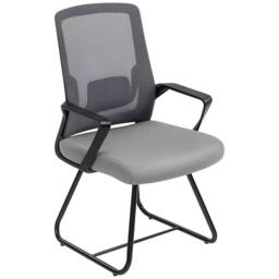 STILVORA Desk Chair with Mesh Back & Lumbar Support in Dark Grey - thumbnail 5