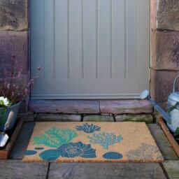 Artsy Mats Coral & Shells Doormat (90 x 60cm) in Brown - Size: 90 cm x 60 cm - thumbnail 4