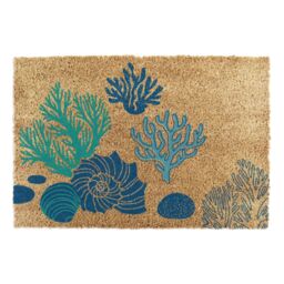 Artsy Mats Coral & Shells Doormat (90 x 60cm) in Brown - Size: 90 cm x 60 cm - thumbnail 5