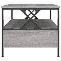 Berkfield Home Decorative Coffee Table Grey Sonoma 100x51x45 cm Engineered Wood - Size: 100 x 51 x 45 cm - thumbnail 7
