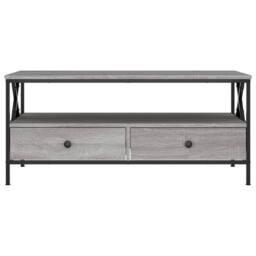 Berkfield Home Decorative Coffee Table Grey Sonoma 100x51x45 cm Engineered Wood - Size: 100 x 51 x 45 cm - thumbnail 6