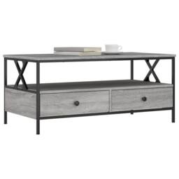 Berkfield Home Decorative Coffee Table Grey Sonoma 100x51x45 cm Engineered Wood - Size: 100 x 51 x 45 cm - thumbnail 1