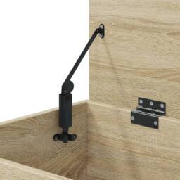 Berkfield Home Storage Chest Sonoma Oak 84x42x46 cm Engineered Wood in Light Brown - Size: 84 x 42 x 46 cm - thumbnail 9