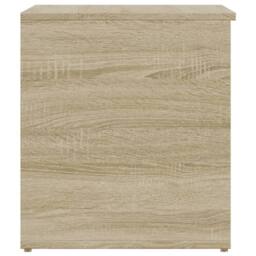 Berkfield Home Storage Chest Sonoma Oak 84x42x46 cm Engineered Wood in Light Brown - Size: 84 x 42 x 46 cm - thumbnail 5