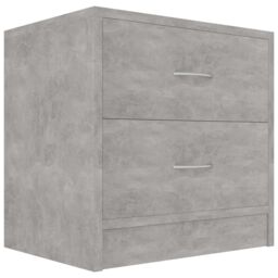 Berkfield Home Bedside Cabinets 2 pcs Concrete Grey 40x30x40 cm Engineered Wood - Size: 40 x 30 x 40 cm - thumbnail 3