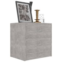 Berkfield Home Bedside Cabinets 2 pcs Concrete Grey 40x30x40 cm Engineered Wood - Size: 40 x 30 x 40 cm - thumbnail 4
