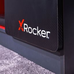 "X Rocker Carbon-Tek TV Unit for up to 42"" TV's with Drawer & LED Lighting in Red" - thumbnail 5