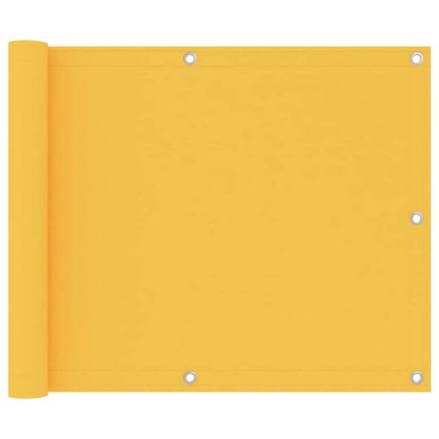 Berkfield Home Balcony Screen Yellow 75x400 cm Oxford Fabric