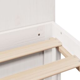 Berkfield Home Bookcase Bed without Mattress White 140x200cm Solid Wood Pine - Size: 140x200 cm - thumbnail 9