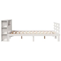 Berkfield Home Bookcase Bed without Mattress White 140x200cm Solid Wood Pine - Size: 140x200 cm - thumbnail 5
