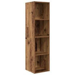 Berkfield Home TV Cabinet Old wood 37 x 37 x 142.5 cm Engineered wood in Brown - thumbnail 2