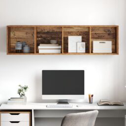 Berkfield Home TV Cabinet Old wood 37 x 37 x 142.5 cm Engineered wood in Brown - thumbnail 5